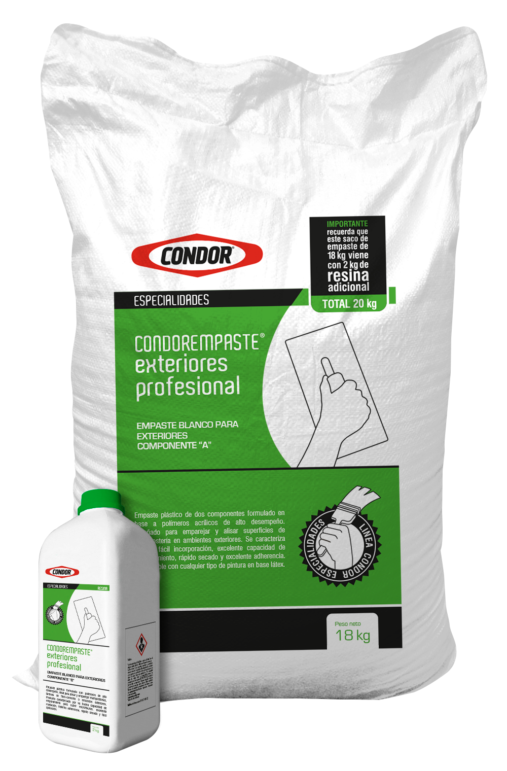 CONDOR EMPASTE PROFESIONAL PARA EXTERIORES